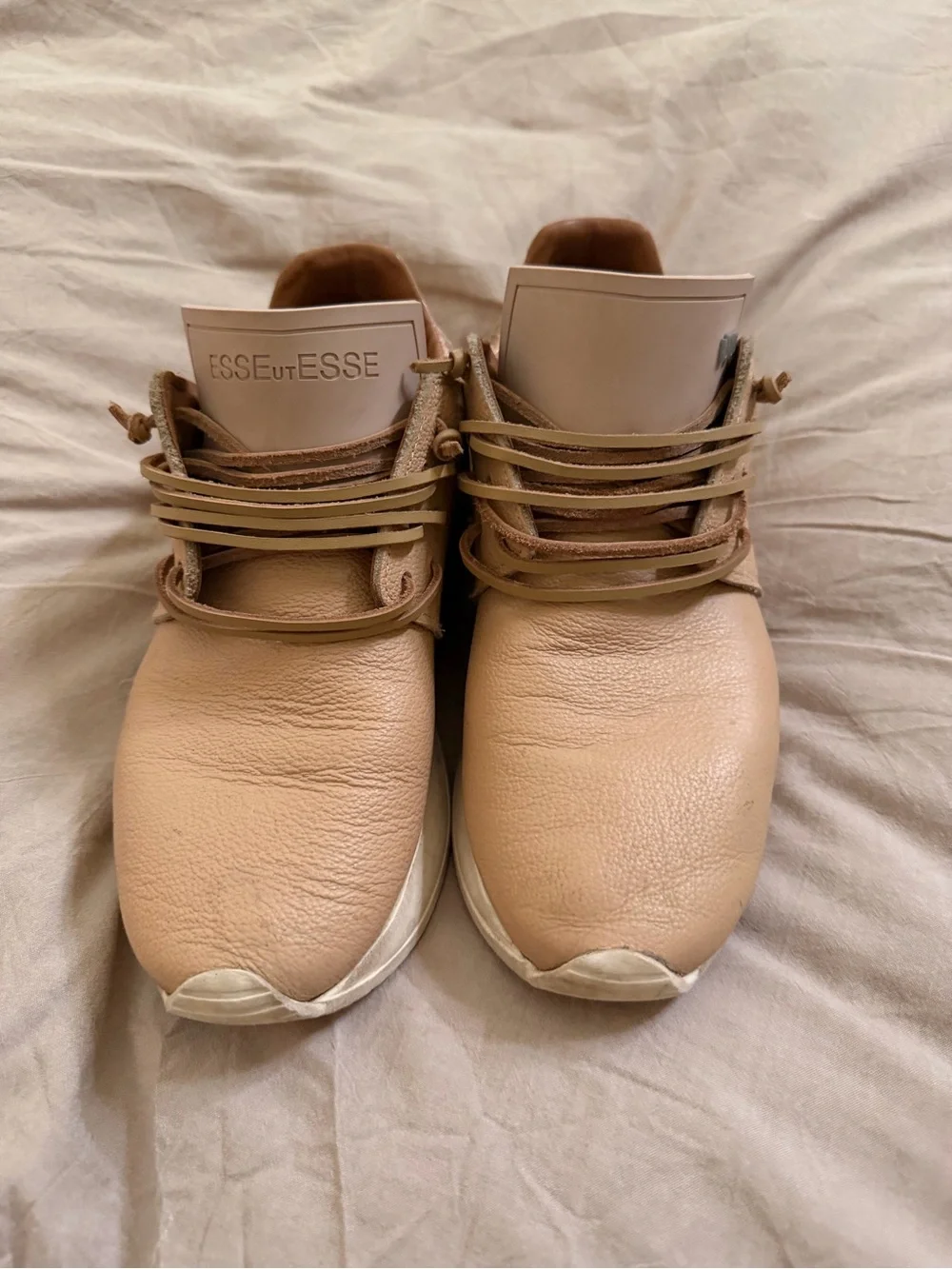 EsseutEsse Nude Leather Fringe Sneaker 8 (38)